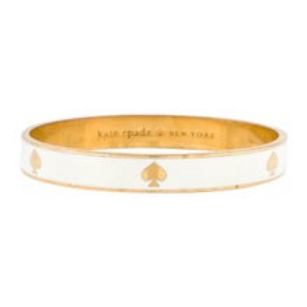Kate Spade white enamel bangle